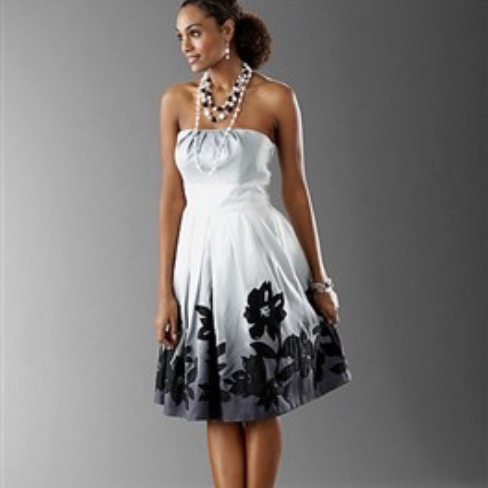 White House Black Market Ombre' Silk Dress